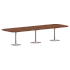 Конференц стол ПРГ-7 Орех Французский/Алюминий 3600х1200х750 фото 0