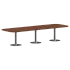 Конференц стол ПРГ-7 Орех Французский/Алюминий 3600х1200х750 фото 0