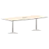 Конференц стол ПРГ-4 Орех Французский/Алюминий 2400х1200х750 фото 0