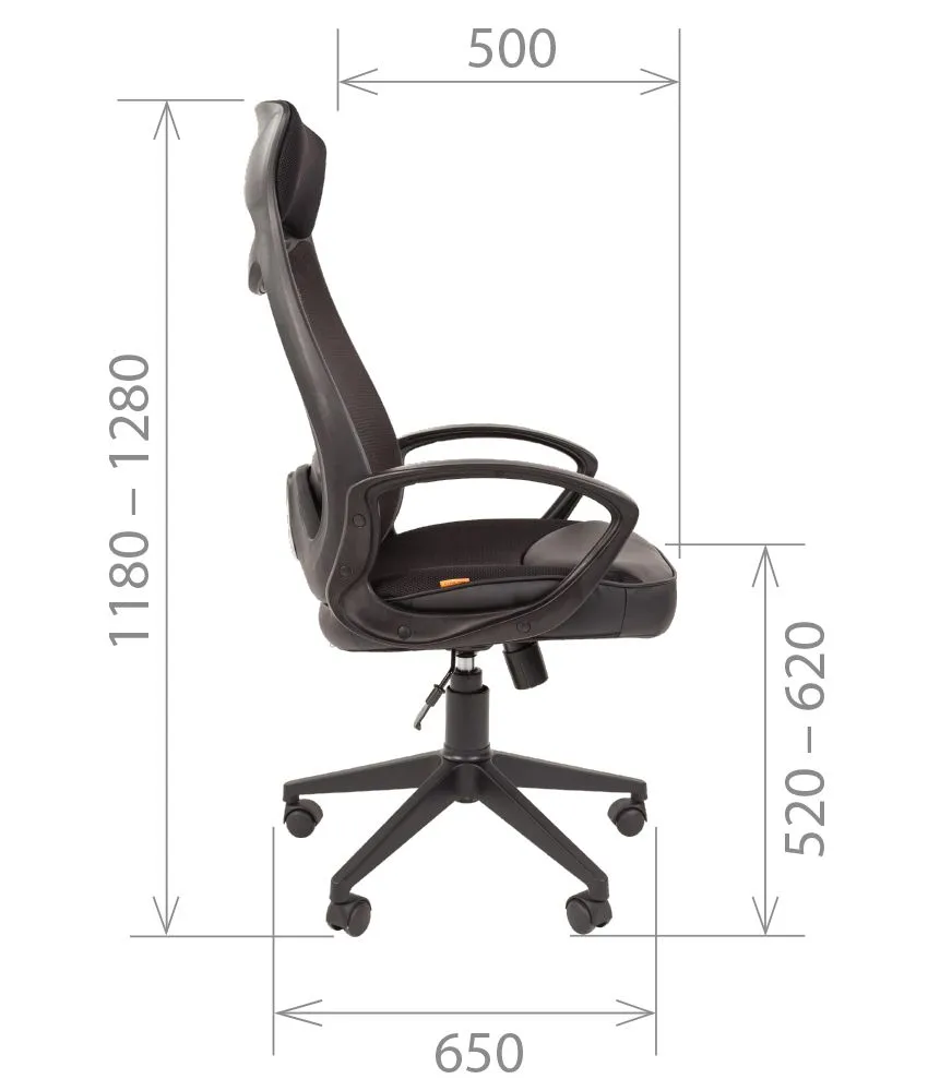 Кресло для руководителя TAIPIT 840 BLACK фото 7