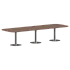 Конференц стол ПРГ-7 Орех Французский/Алюминий 3600х1200х750 фото 0