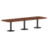 Конференц стол ПРГ-7 Орех Французский/Алюминий 3600х1200х750 фото 0