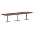 Конференц стол ПРГ-7 Орех Французский/Алюминий 3600х1200х750 фото 0
