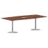 Конференц стол ПРГ-4 Орех Французский/Алюминий 2400х1200х750 фото 0